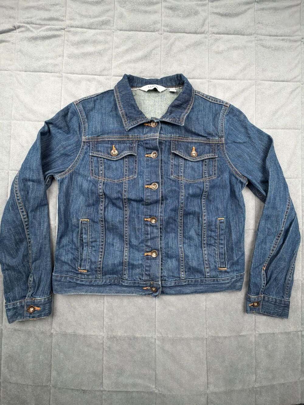 LL Bean Women's Dark Denim Jean Jacket